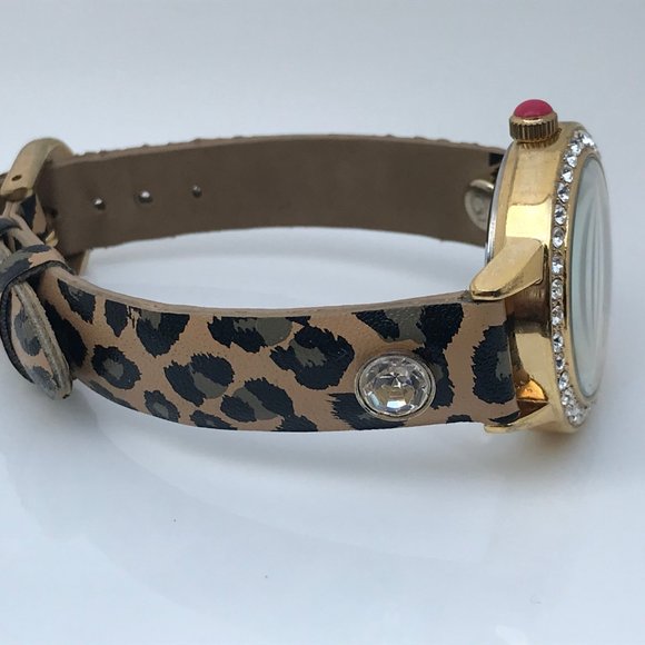 Betsey Johnson Women Watch Leopard Print Vegan Ban - Picture 4 of 11